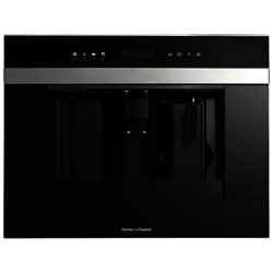 Fisher & Paykel EB60DSXB1 Built-In Coffee Machine, Stainless Steel/Glass